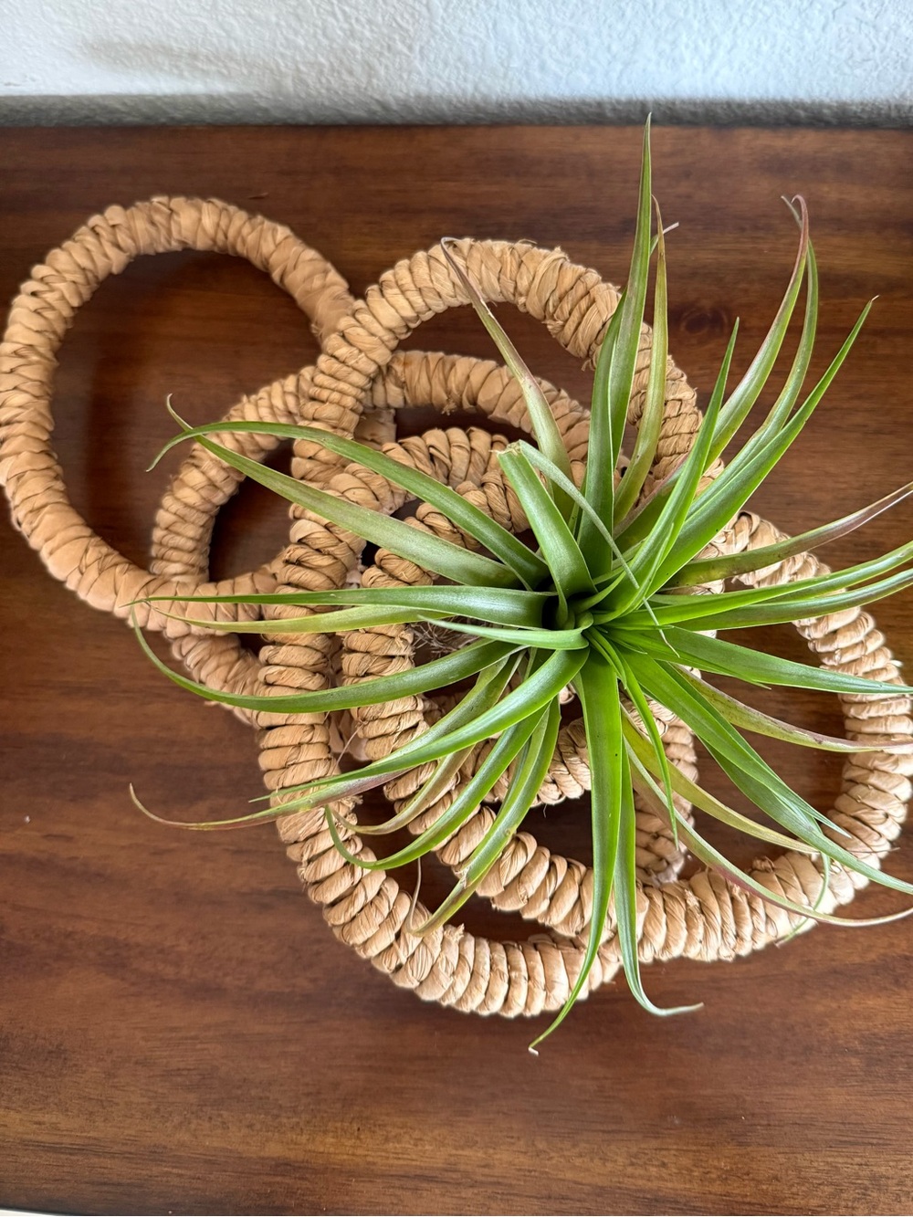 Rustic Jute Rope Chain Link 30 inch Boho Coastal Unique Plant Towel Holder